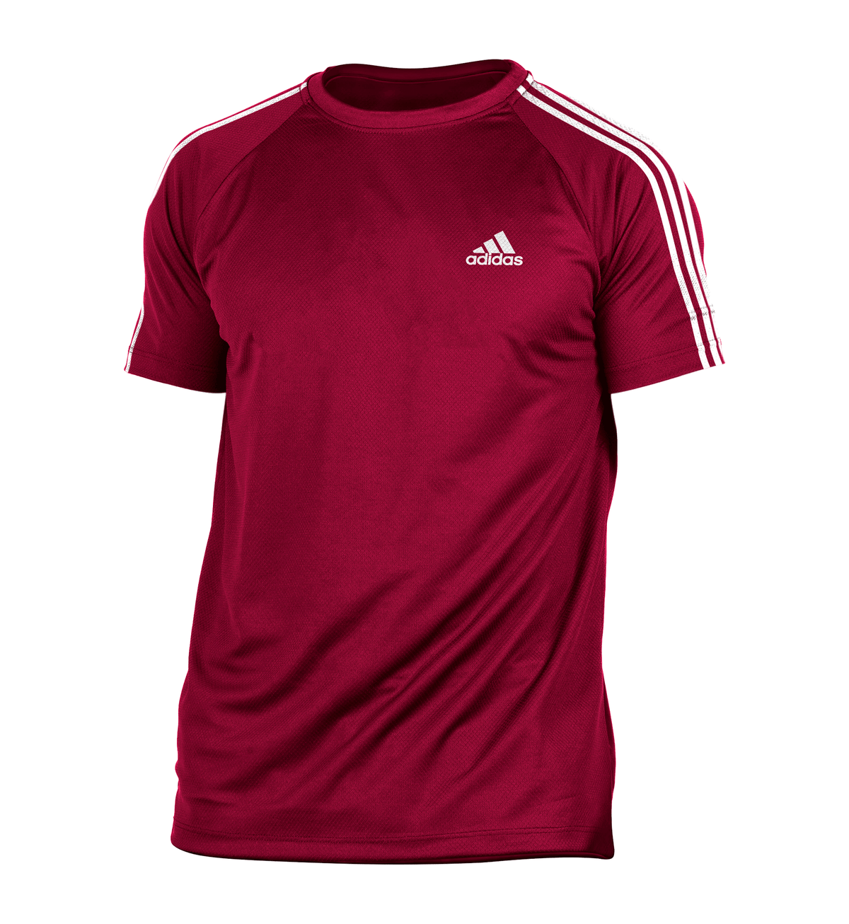 Camiseta Dry Fit Adidas III Listras Ombro