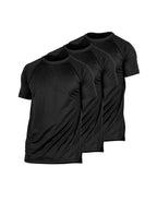 Kit 3 Camisetas Dry fit Tech UV+ - Pretas