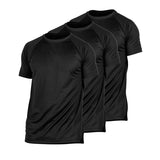 Kit 3 Camisetas Dry fit Tech UV+ - Pretas