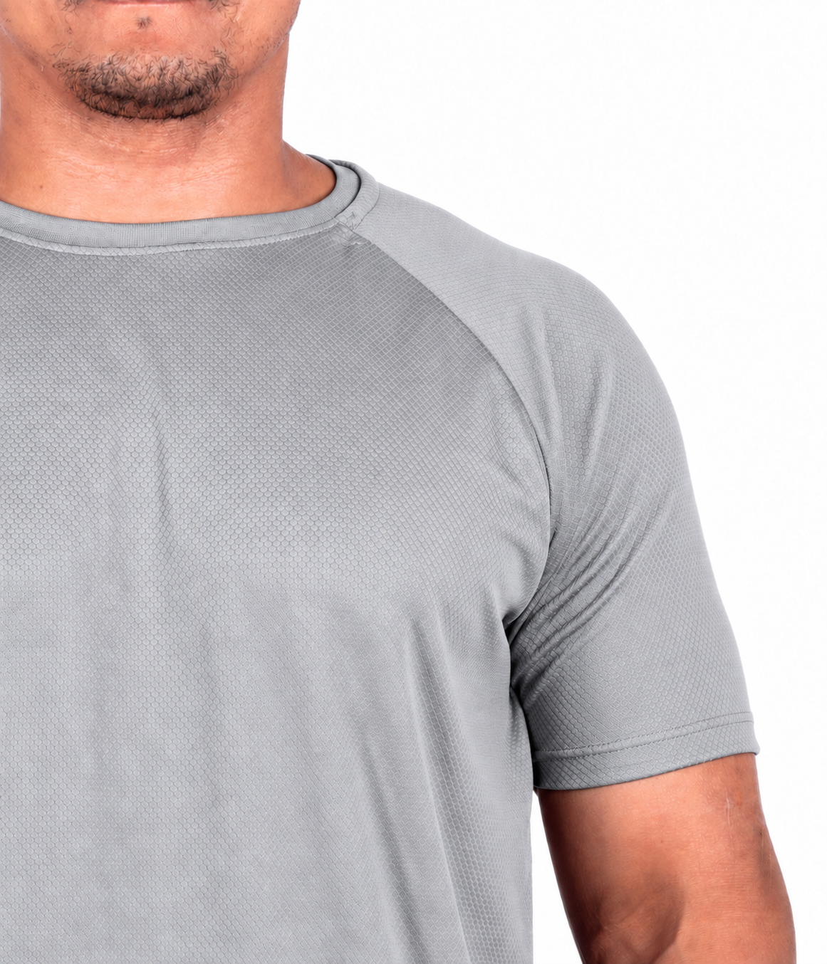 (PLUS SIZE) Camiseta Dry Fit UV50+ - Cinza