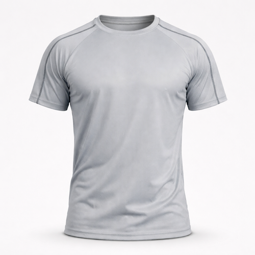 Camiseta Dry Fit Tech com Traçador UV+ - Cinza