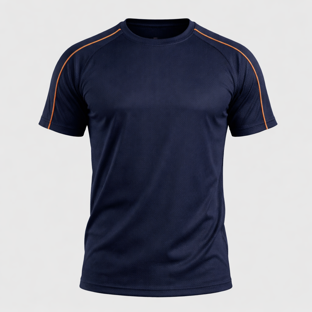 Camiseta Dry Fit Tech com Traçador UV+ - Marinho