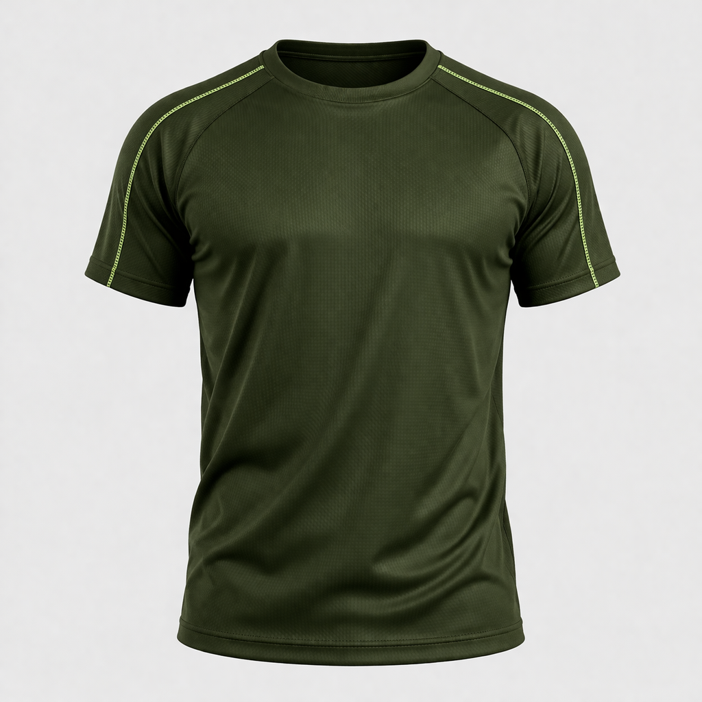 Camiseta Dry Fit Tech com Traçador UV+ Verde