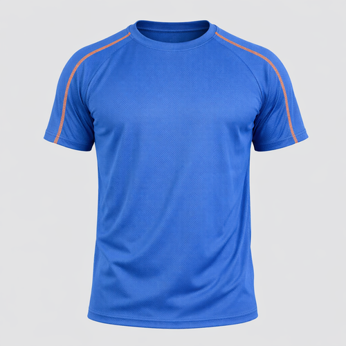 Camiseta Dry Fit Tech com Traçador UV+ Azul