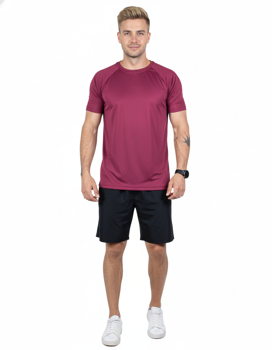 Camiseta Dry Fit Tech UV+ - Bordo