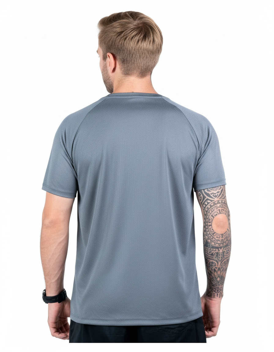 Camiseta Dry Fit Tech UV+ - Chumbo