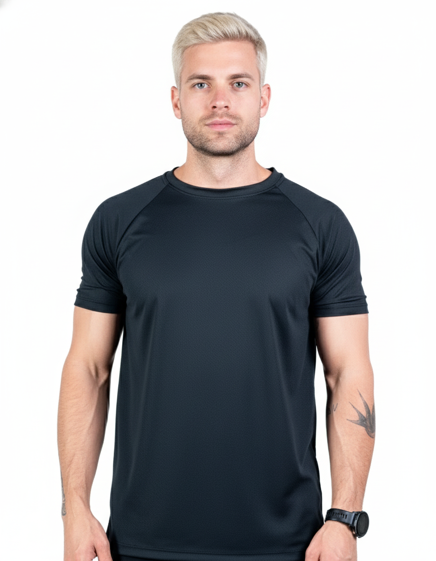 Camiseta Dry Fit Tech UV+ - Preta