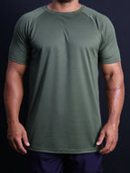 Camiseta Dry Fit Tech UV+ - Verde militar