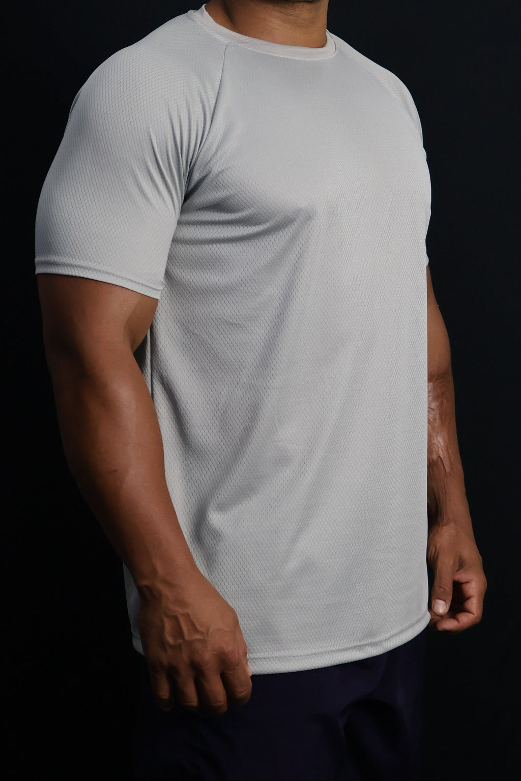 Camiseta Dry Fit Tech UV+ - Cinza