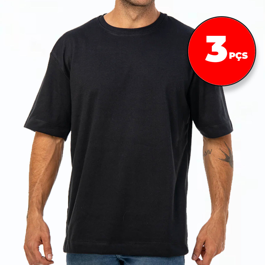 KIT 3 PEÇAS ALL BLACK OVERSIZED (15% OFF)