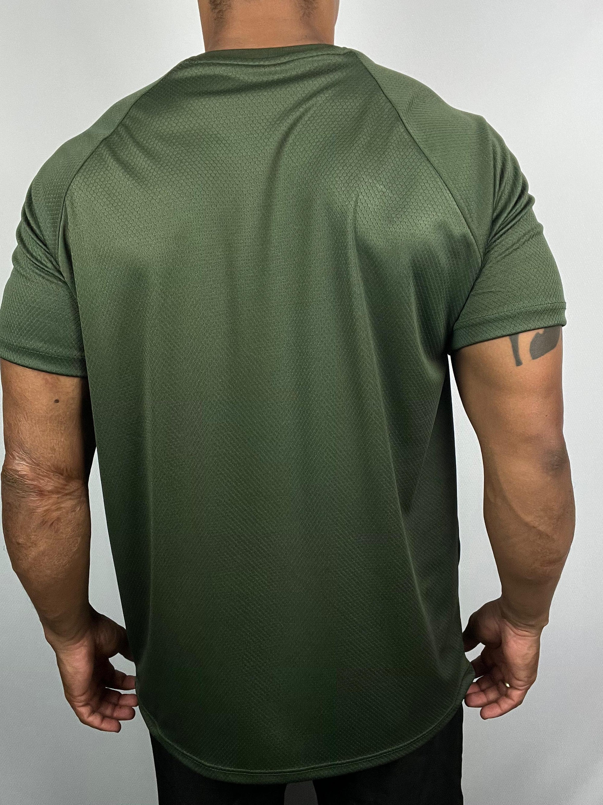 Camiseta Dry Fit Tech com Traçador UV+ Verde