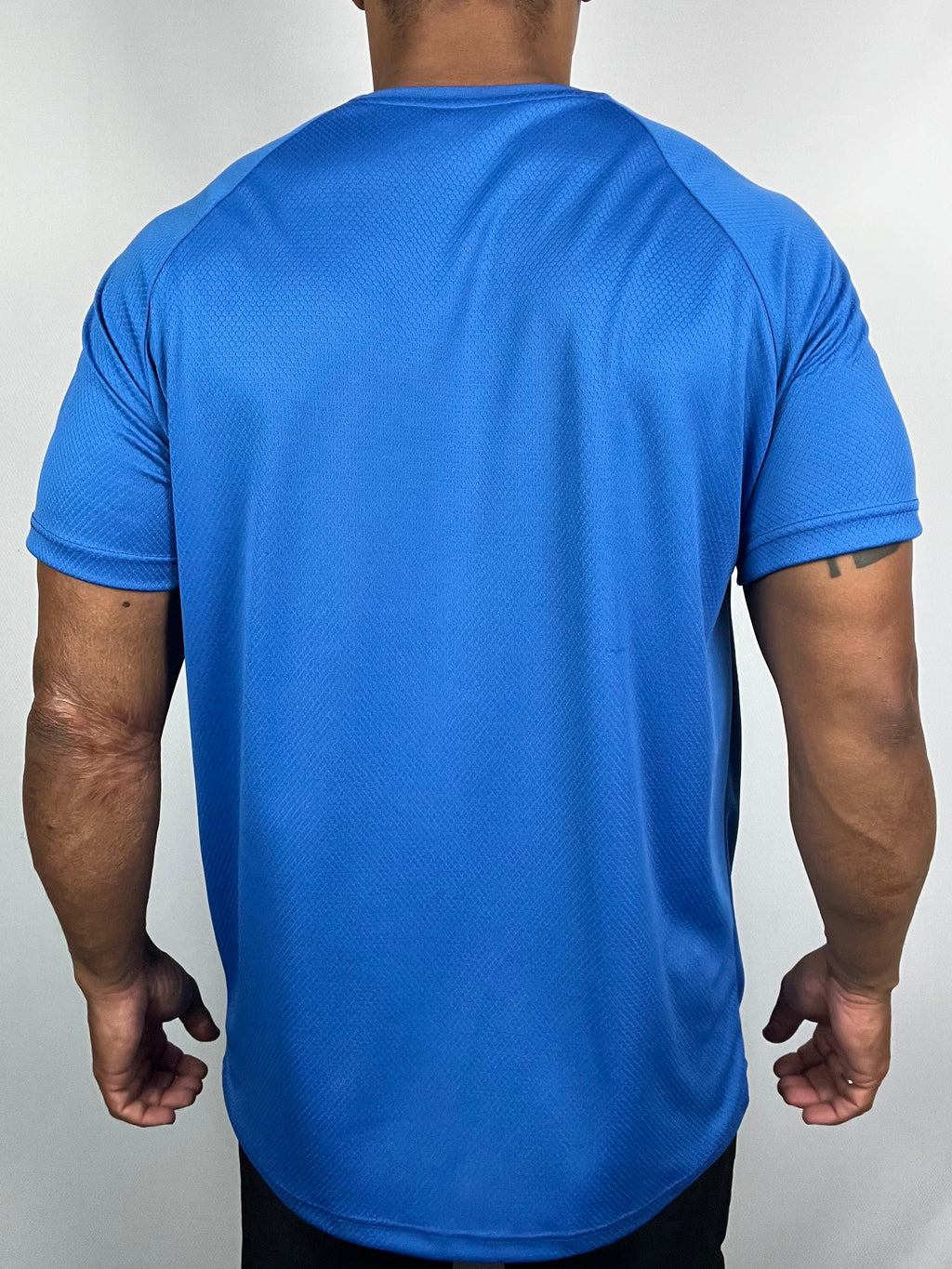 Camiseta Dry Fit Tech com Traçador UV+ Azul