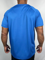 Camiseta Dry Fit Tech com Traçador UV+ Azul