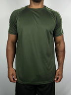 Camiseta Dry Fit Tech com Traçador UV+ Verde
