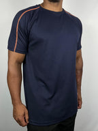 Camiseta Dry Fit Tech com Traçador UV+ - Marinho