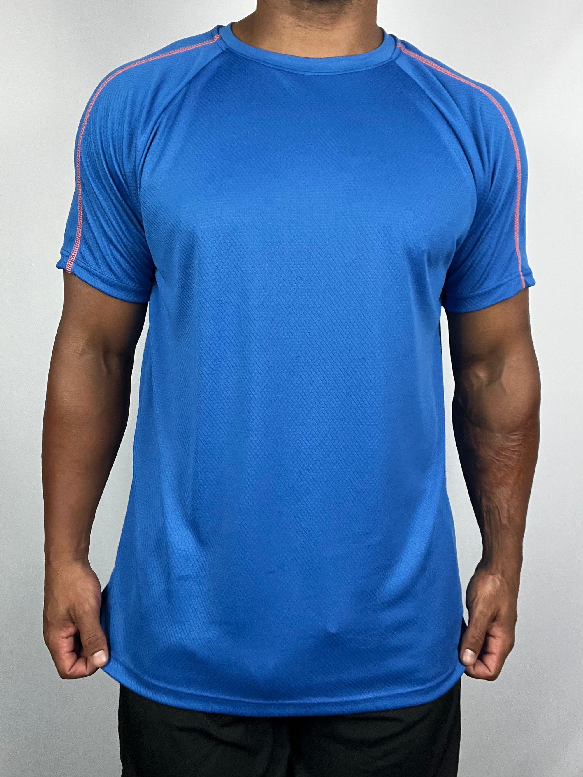 Camiseta Dry Fit Tech com Traçador UV+ Azul