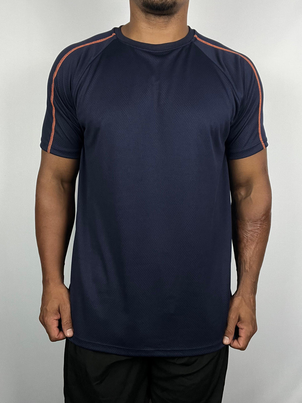 Camiseta Dry Fit Tech com Traçador UV+ - Marinho