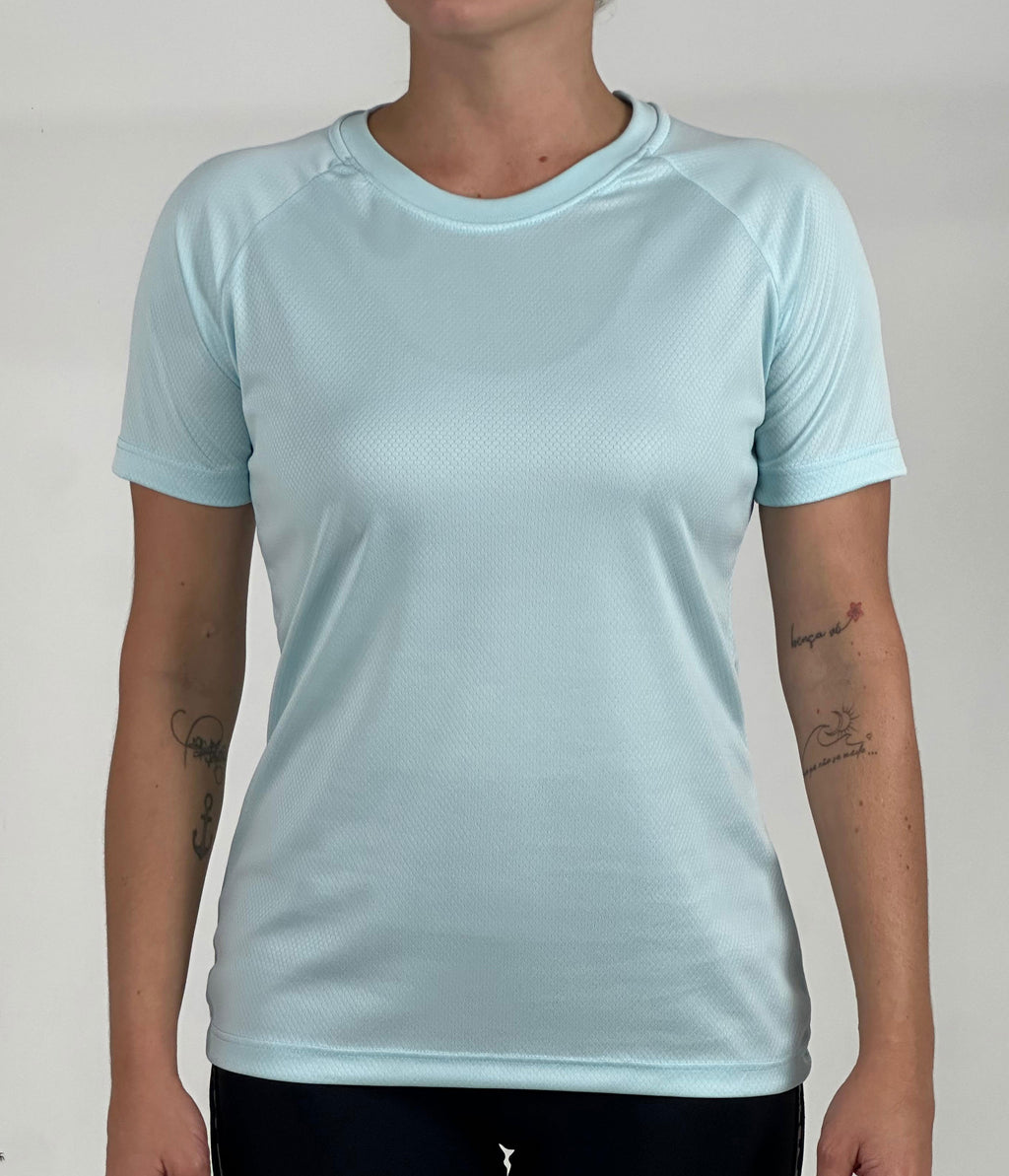 T-shirt Feminina Dry Fit Tech -  Baby Blue