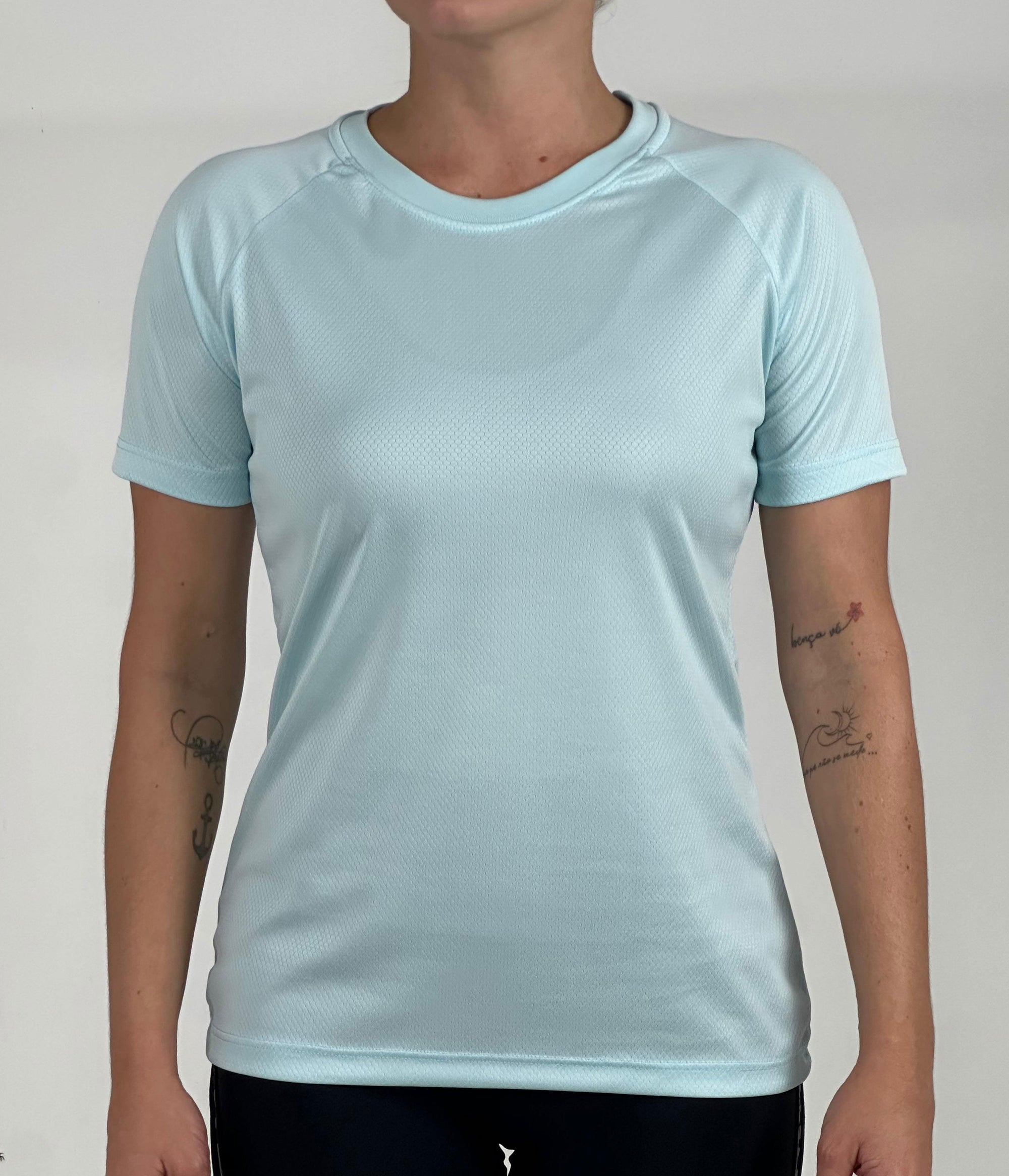 T-shirt Feminina Dry Fit Tech -  Baby Blue