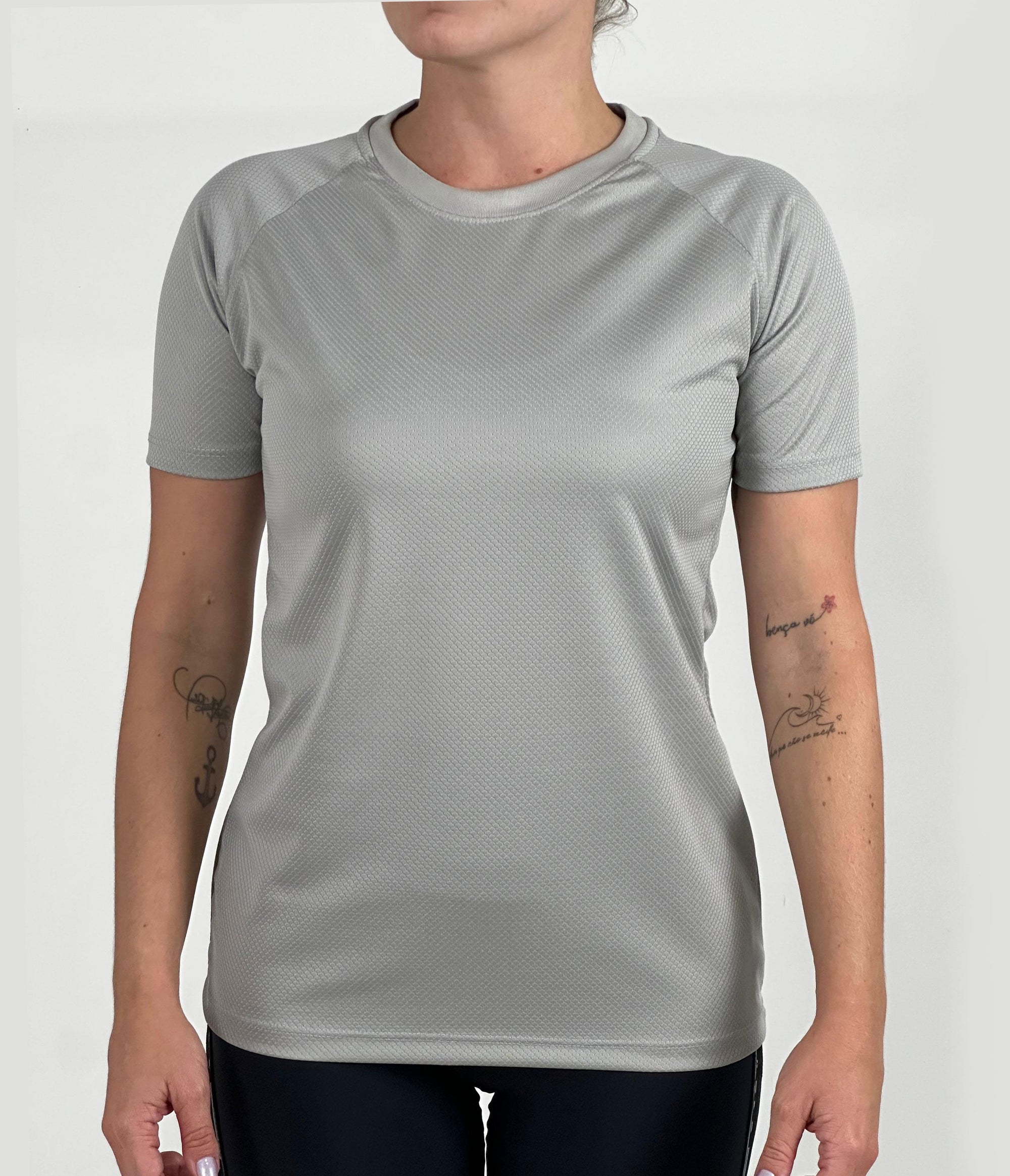 T-shirt Feminina Dry Fit Tech - Cinza