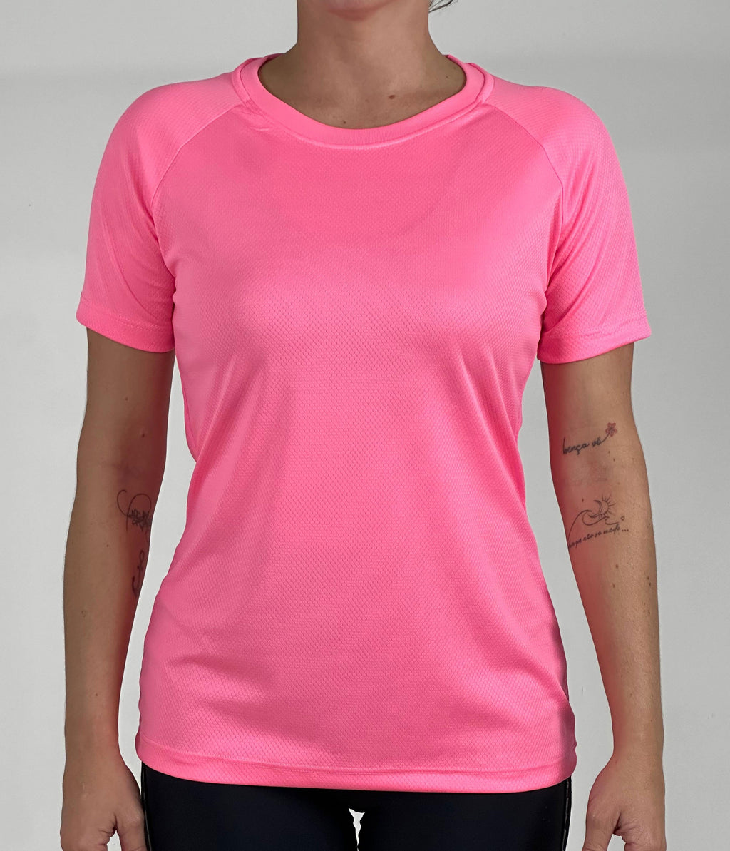 Kit 5 T-shirt Feminina Dry fit Tech UV+