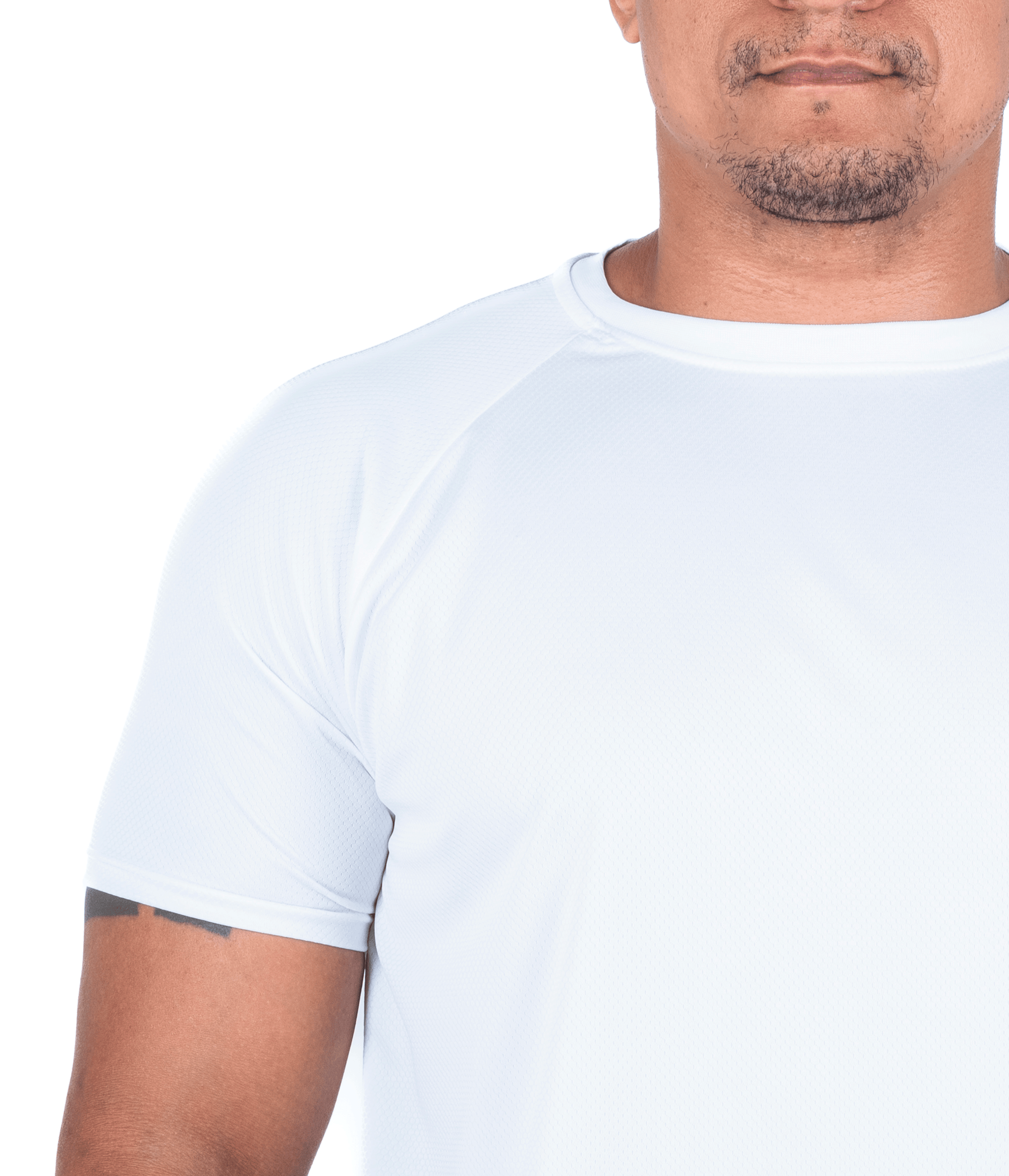 (PLUS SIZE) Camiseta Dry Fit UV50+ -Branca