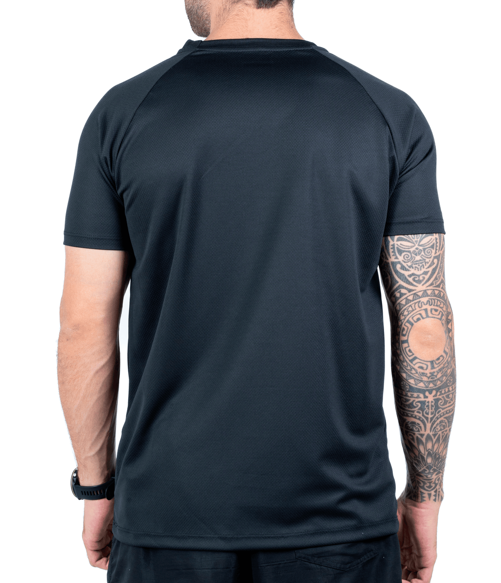 Kit 5 Camisetas Dry fit Tech UV+ - Pretas
