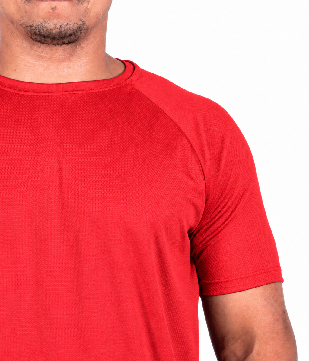 (PLUS SIZE) Camiseta Dry Fit UV50+ - Vermelha