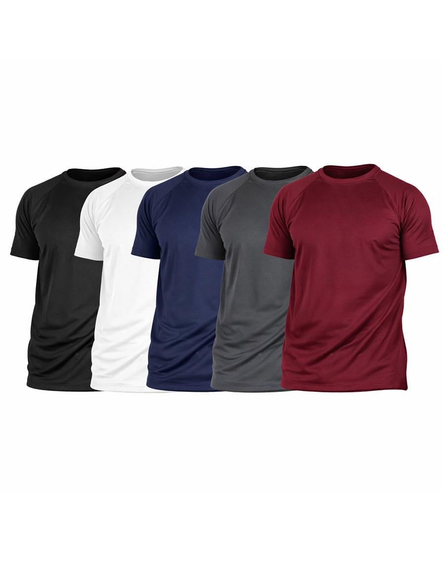 Kit 5 Camisetas Dry fit Tech UV+